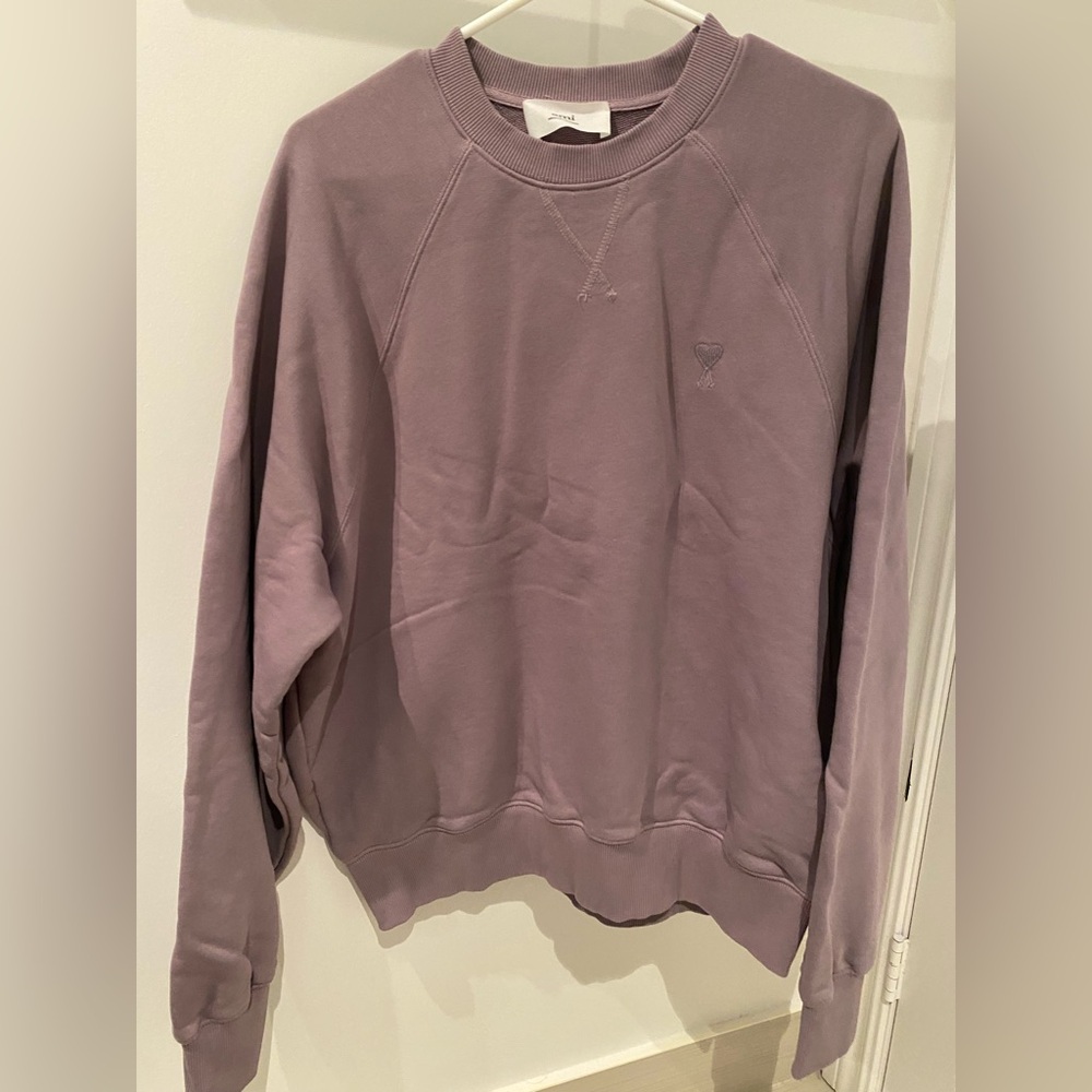 AMI Purple Crewneck Sweatshirt